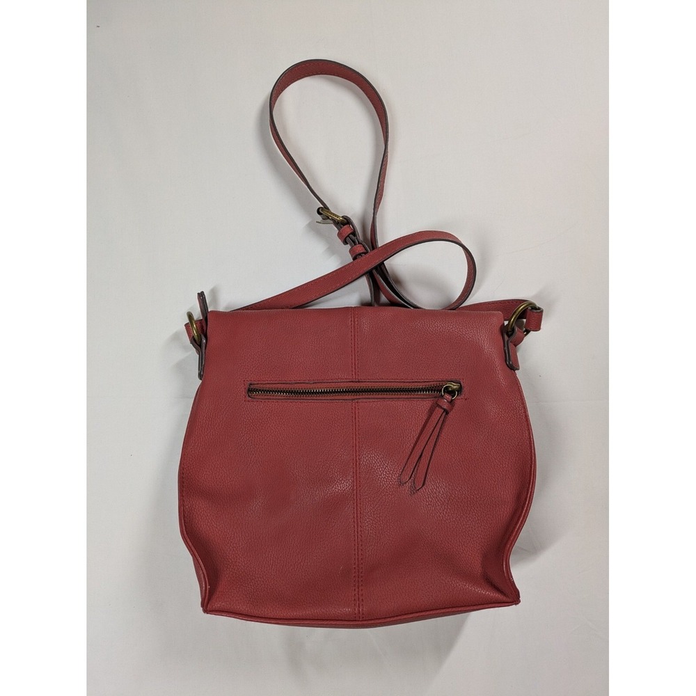 Sonoma Crossbody Bag Women OS Red Studded Faux Leather Adjustable Strap - Picture 3 of 7